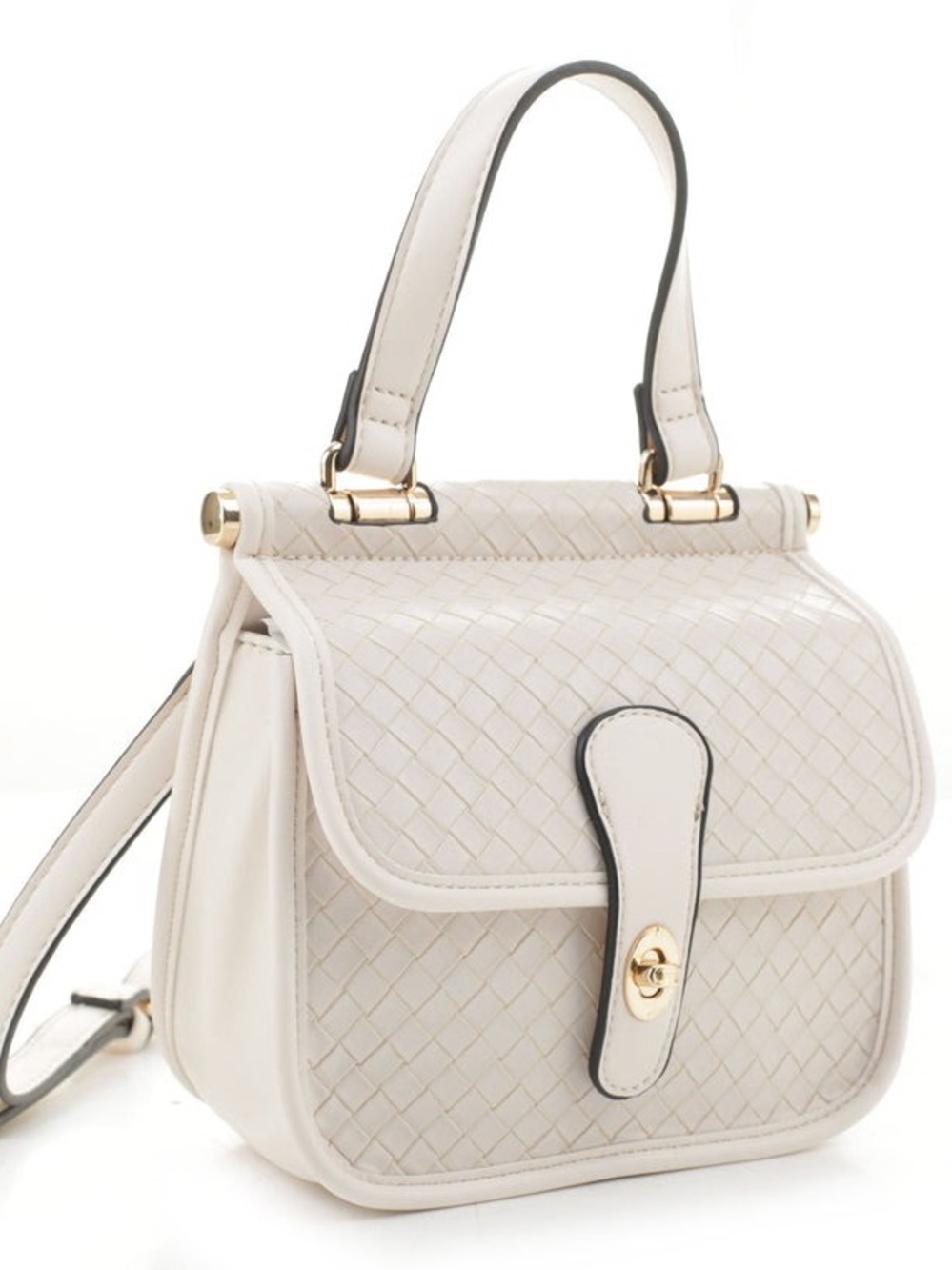 Classic Cream Top-Handle Women’s Bag
